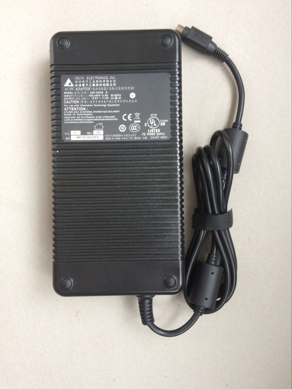 230W MSI GT73VR-7RF Serie Charger AC Adapter Power Supply