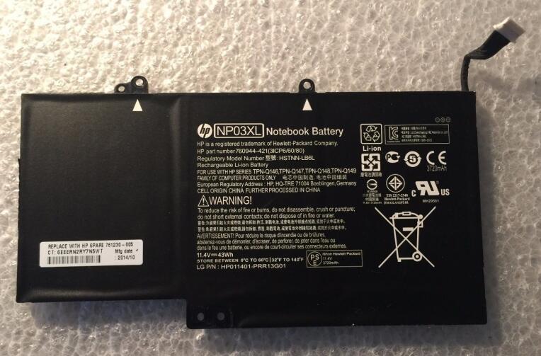 43Wh HP Pavilion 13-a068ca x360 Battery 11.4V - Click Image to Close