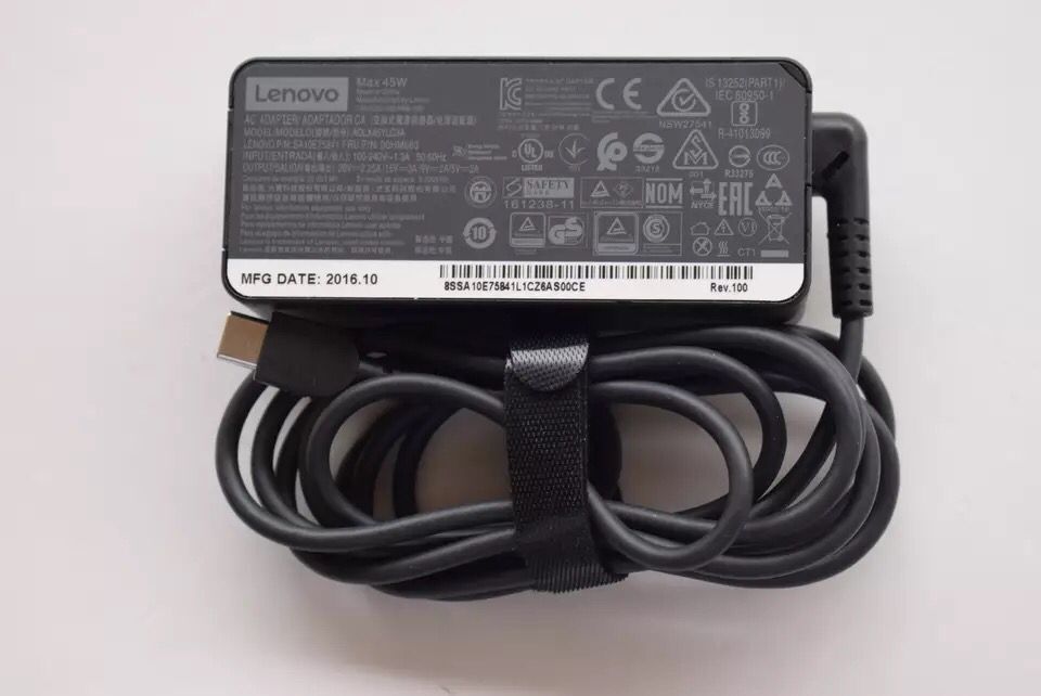 45W Lenovo ThinkPad X1 Carbon 5th Gen 2017 USB-C Charger AC Adapter