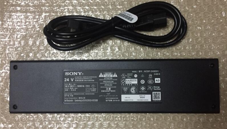Original 24V 9.4A Sony XBR-65-907E Charger AC Adapter DC Cord